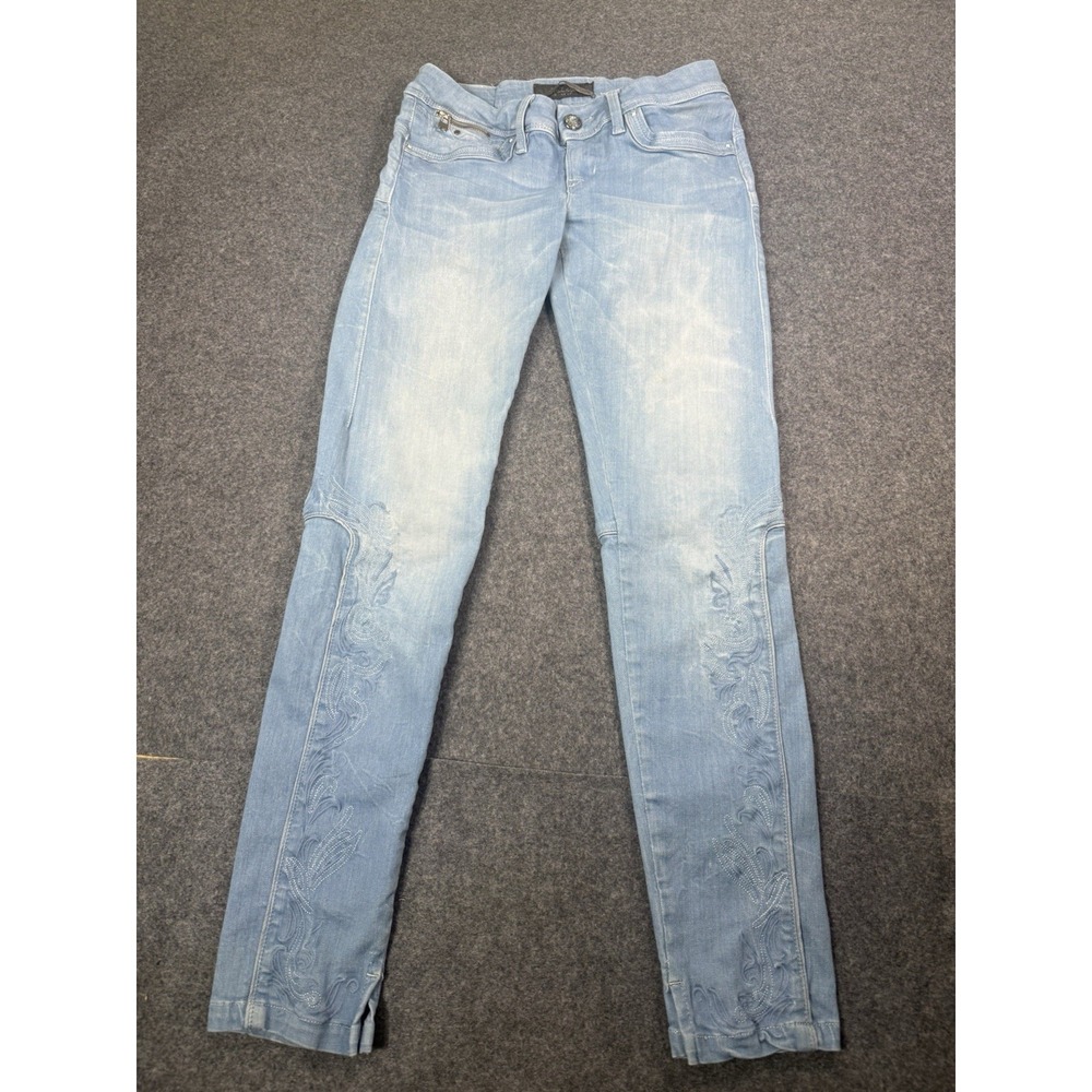 Salsa 1st Level Light Wash Embroidered Slim Fit‎ Jeans